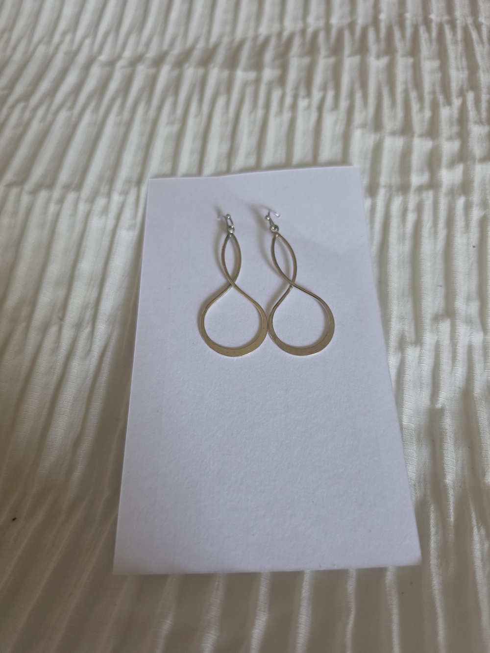 Silver Infinity Drop Earrings - Women's Jewelry